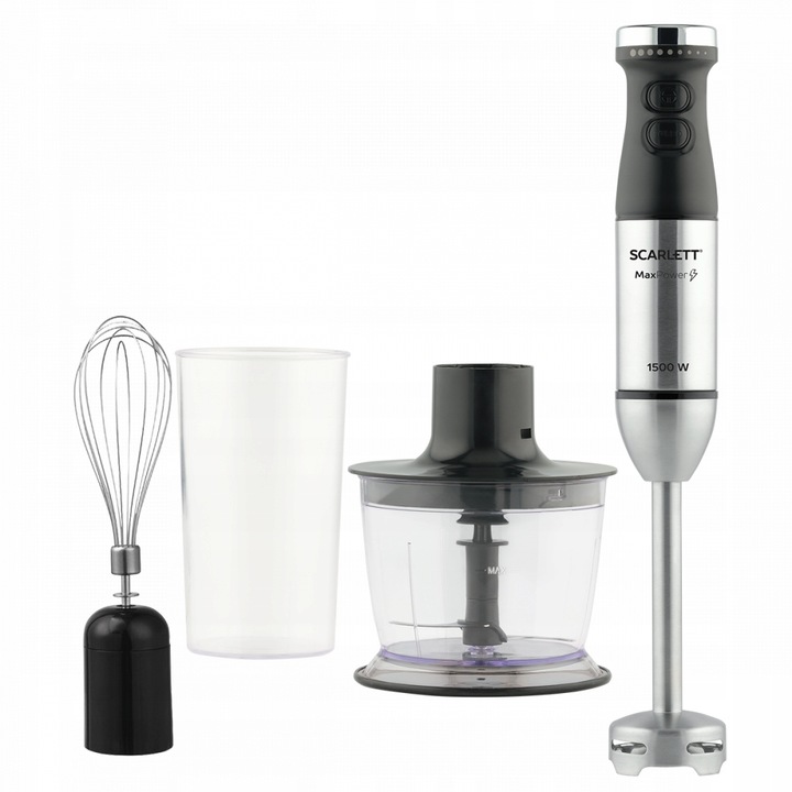 BLENDER RĘCZNY SCARLETT SC-HB42F64 1500 W CZARNY/SREBRNY
