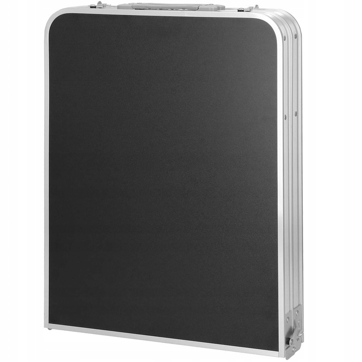 STOLIK STÓŁ TURYSTYCZNY SKŁADANY KEMPINGOWY ZESTAW Z 4 KRZESŁAMI CZARNY