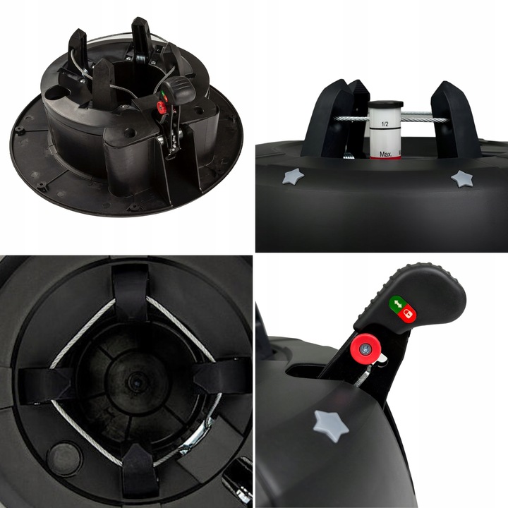 Stojak choinkowy podstawa żywej choinki 3,0m KAMAI START 3.0D Antracyt