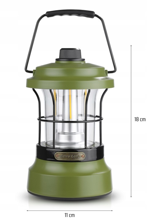 LAMPKA TURYSTYCZNA RETRO KEMPINGOWA LED POWERBANK