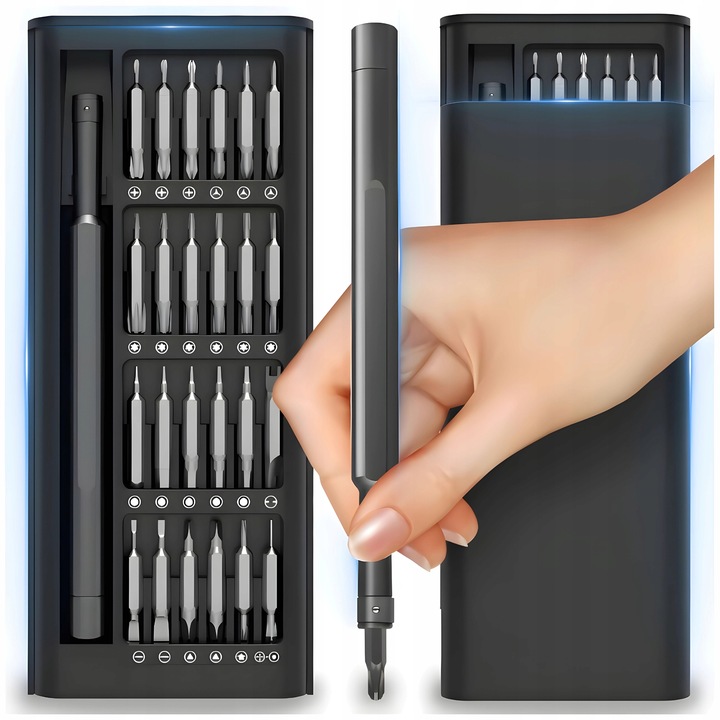 ZESTAW ŚRUBOKRĘTÓW PRECYZYJNYCH GSM TORX 25 W 1 SOLIDNE STALOWE DO TELEFONU