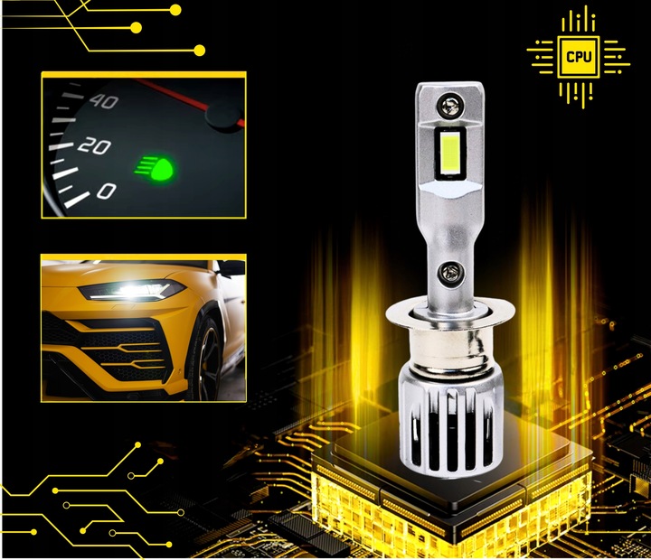 ŻARÓWKI H1 LED HOMOLOGACJA ŻARÓWKA H1 LED NAJMOCNIEJSZE H1 MOCNE CANBUS