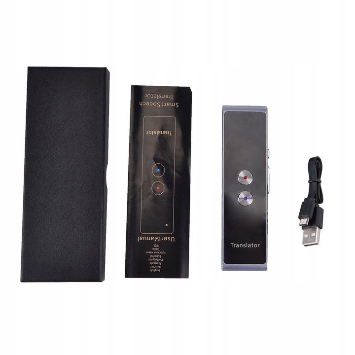 PRZENOŚNY TRANSLATOR BLUETOOTH TŁUMACZ MOWY NATYCHMIASTOWY WIELOJĘZYCZNY