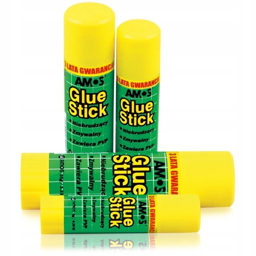 Klej w sztyfcie AMOS 8g PVP do papieru do tektury