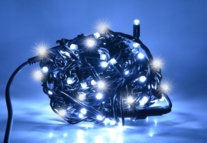 LAMPKI CHOINKOWE LED 200 GRUBY KABEL + Flash 18m
