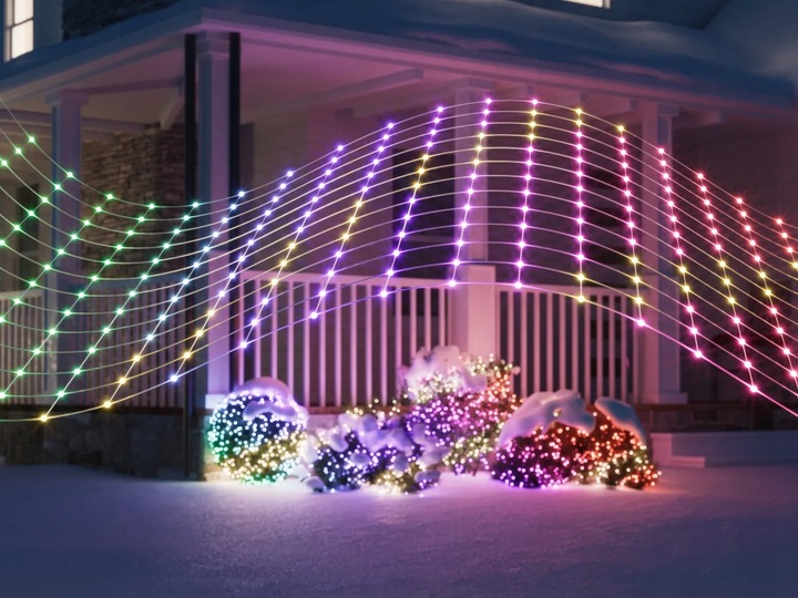 Siatka dekoracyjna Twinkly Net Lights - 260 LED RGB 1.2x1.9 m, IP44