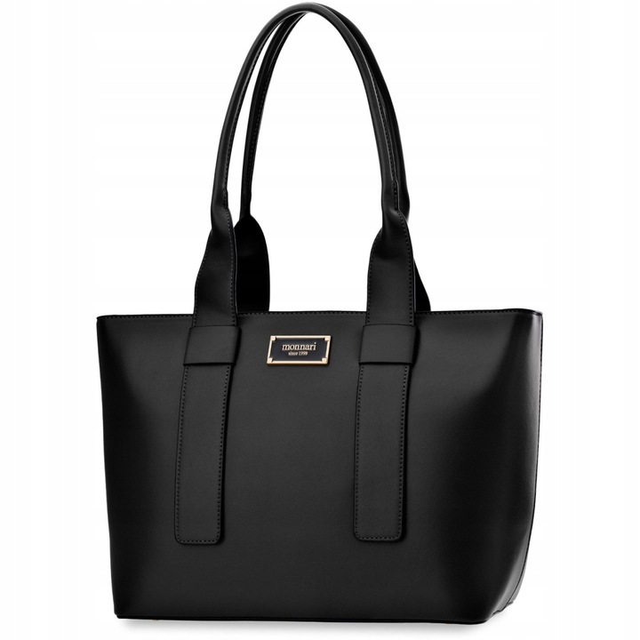 Monnari Duża Torba Do Biura Aktówka Łódka Sztywna Shopper Klasyczna A4
