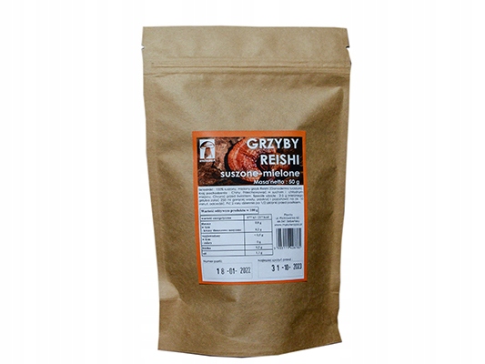 Reishi Ganoderma Lucidum 50g - ZDROWIE ODPORNOŚĆ