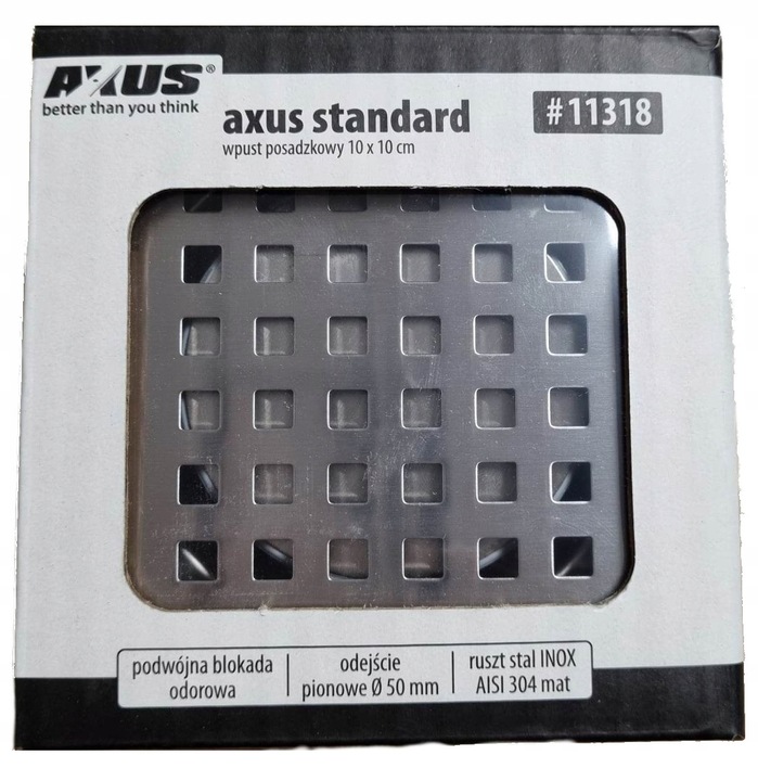 WPUST PODŁOGOWY KRATKA ŚCIEKOWA ANTYZAPACH 10 50