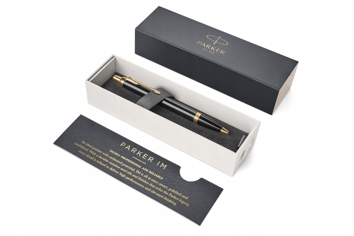 CZARNY DŁUGOPIS PARKER IM BLACK CT WKŁAD NIEBIESKI