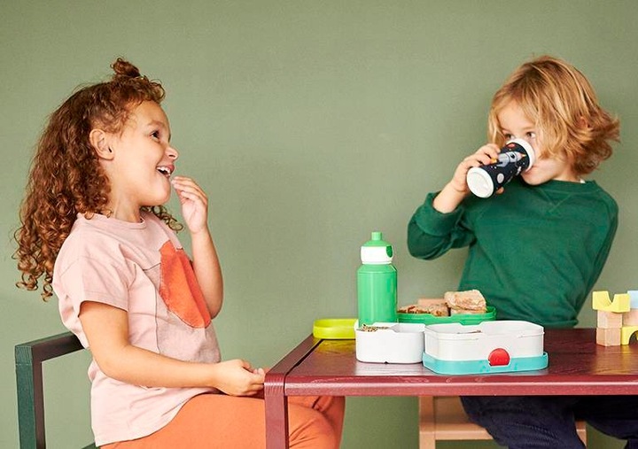 Lunchbox Pojemnik Śniadaniówka 750ml MEPAL Niebieski Żeglarze na Kanapki