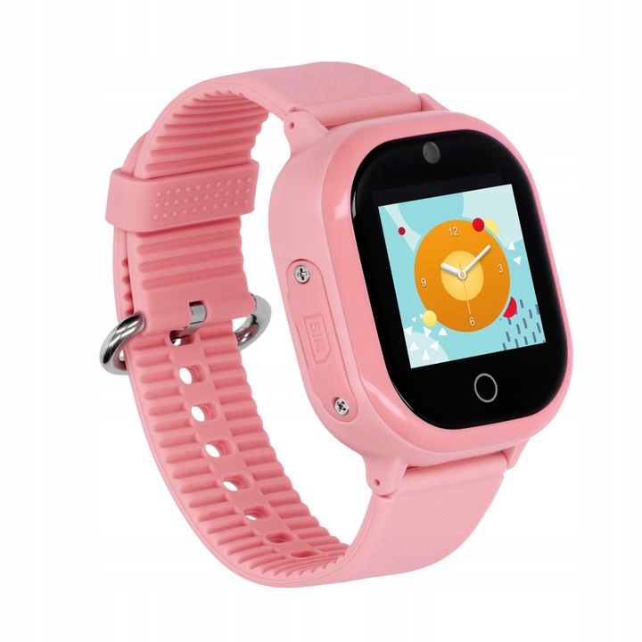 SMARTWATCH ZEGAREK DLA DZIECI GPS APP WIFI RÓŻOWY