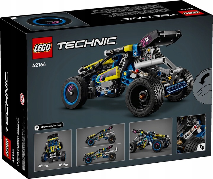 LEGO TECHNICS 42164 WYŚCIGOWY ŁAZIK BUGGY TERENOWY + Torba na Prezent