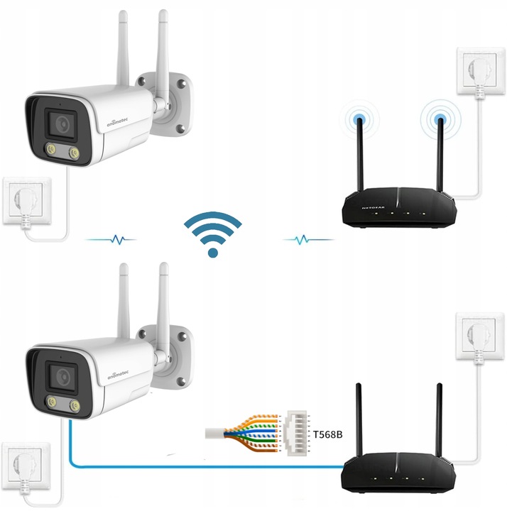 KAMERA BEZPRZEWODOWA WIFI ZEWNĘTRZNA IP TUBOWA 5MPX APLIKACJA TUYA ANOMATEC