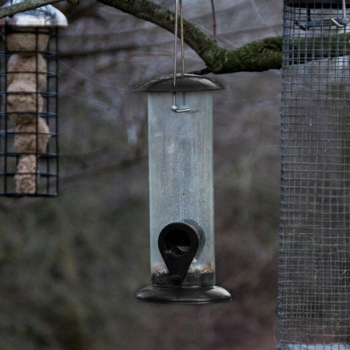 2x Karmnik DLA PTAKÓW budka karmę ziarno wiszący