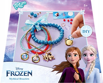 Totum zestaw kreatywny do robienia bransoletek Kraina Lodu dla dziewczynki