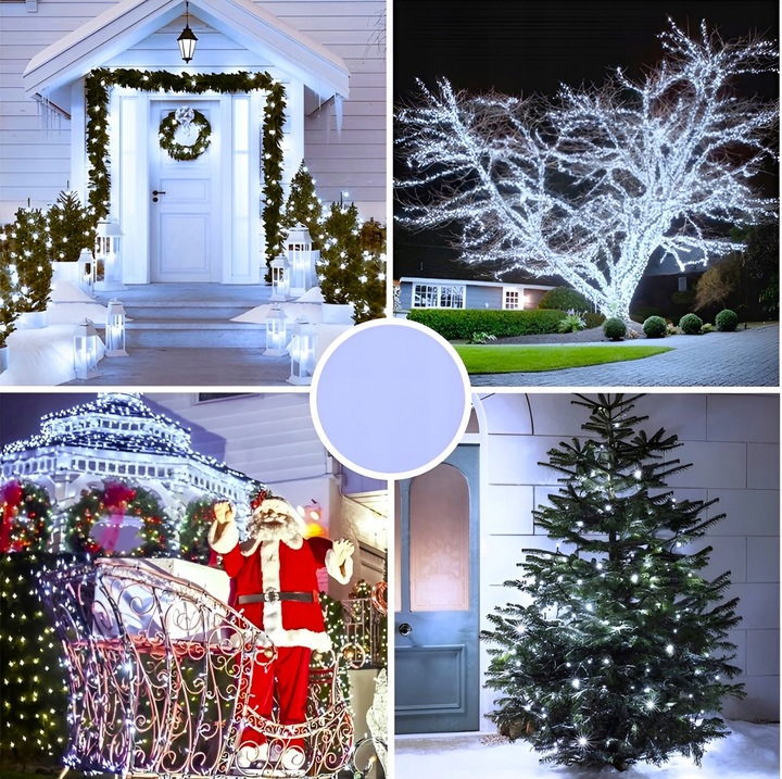 Lampki Choinkowe 1000 LED Oświetlenie Świąteczne ZEW / WEW