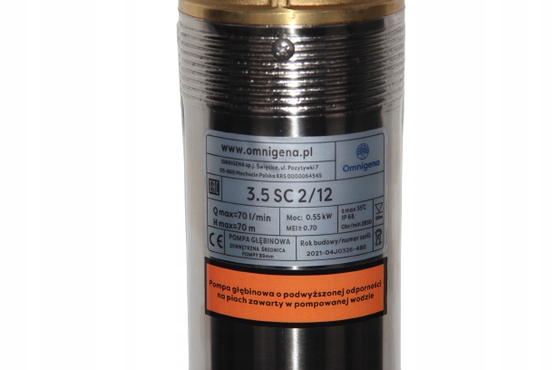 Pompa głębinowa 3,5 SC 2/12 Omnigena 230V 550W