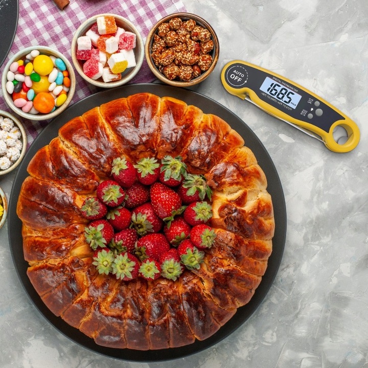 TERMOMETR KUCHENNY CYFROWY DO MIĘSA ŻYWNOŚCI NA GRILL SZPILKOWY LCD -50°C +