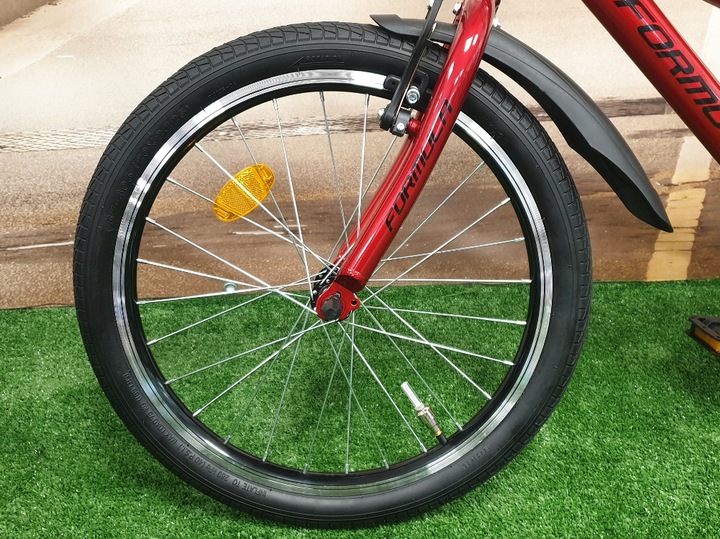 Rowerek dziecięcy dla chłopca 20" CZERWONY + chorągiewka, dzwonek, błotniki