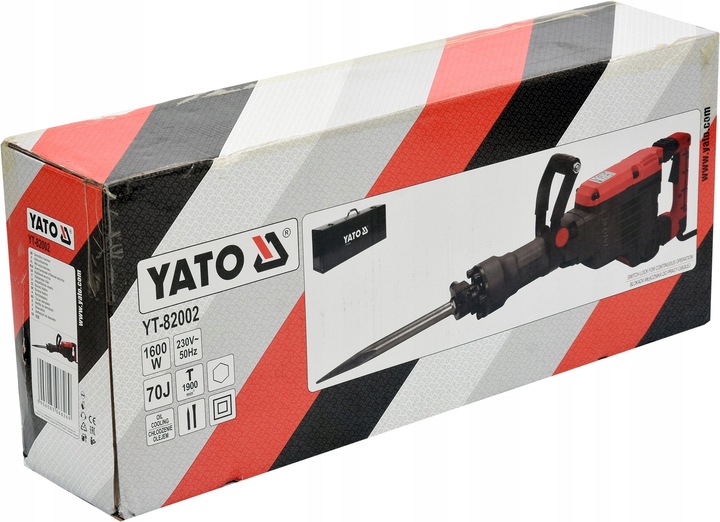 YATO MŁOT WYBURZENIOWY 70J CHŁODZONY OLEJEM YT-82002 HEX 1600W BETON ŻELBET