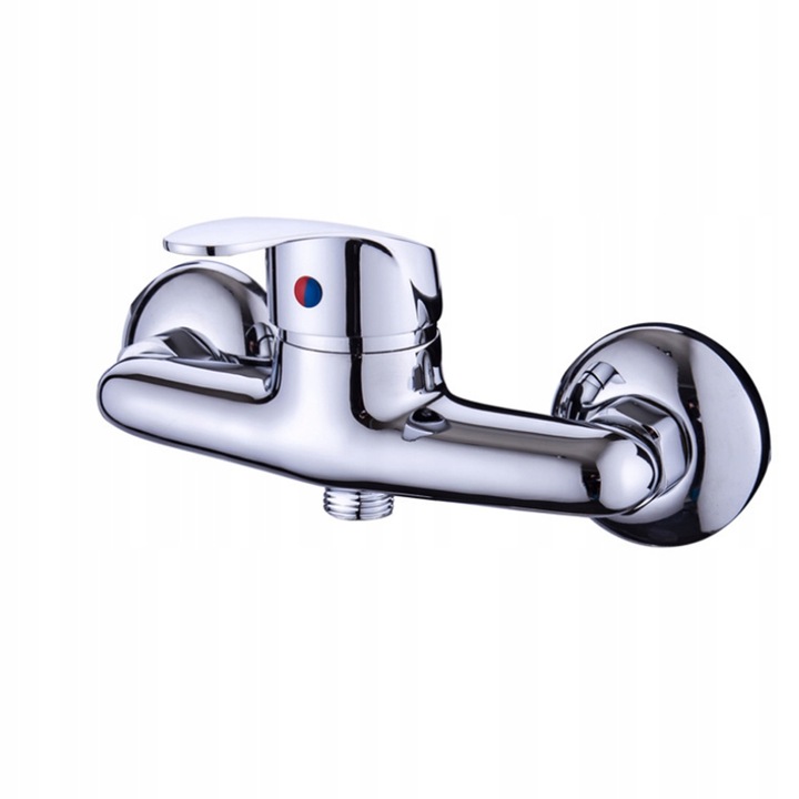 BATERIA PRYSZNICOWA CHROM ZESTAW ZE SŁUCHAWKĄ WĘŻEM I UCHWYTEM ŚCIENNYM