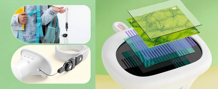 PRZENOŚNY KIESZONKOWY MIKROSKOP DLA DZIECI 1000X LED