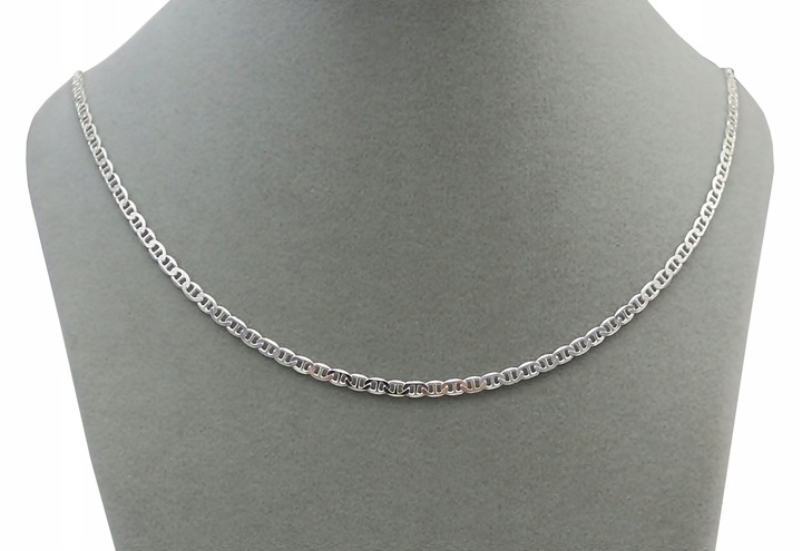 SREBRNY PEŁNY ŁAŃCUSZEK DAMSKI GUCCI Z ZAWIESZKĄ PR. 925 + GRAWER GRATIS