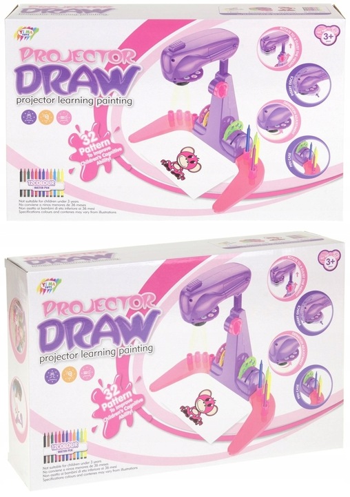 Projektor Rzutnik do Rysowania 32 Slajdy Mazaki Flamaster Szablony