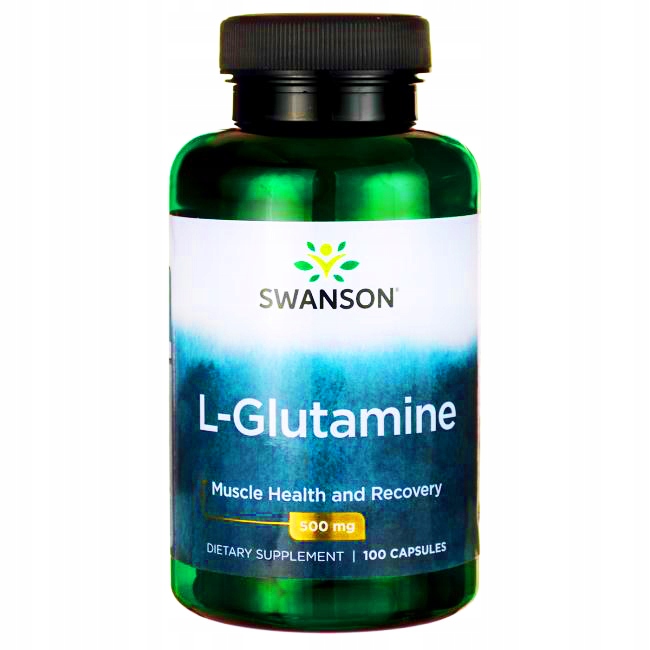 2x SWANSON L-Glutamina 500 mg 100 kaps.