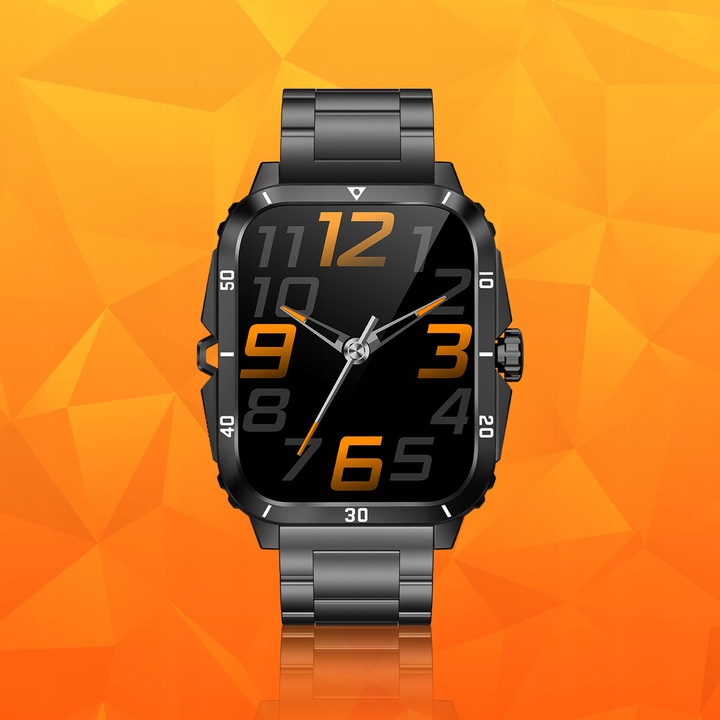 Smartwatch Zegarek Męski Wodooporny PL Menu Rozmowy Smart Watch 3 Paski
