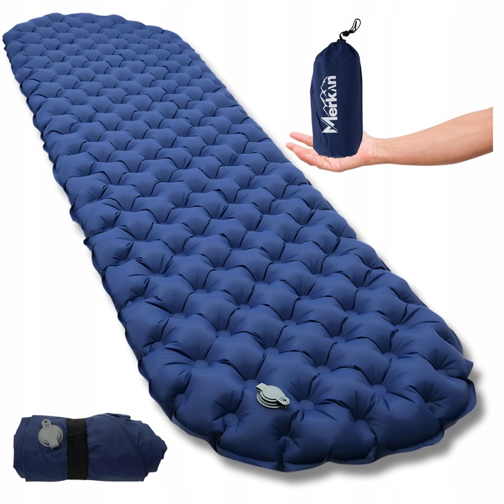 Mata Łóżko Turystyczne Dmuchany Materac Do Spania Gruby 200x60x10 cm Lekki