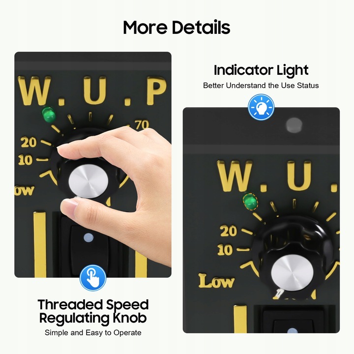 Silnik regulacji prędkości 40W 20K + regulator prędkości - 220V