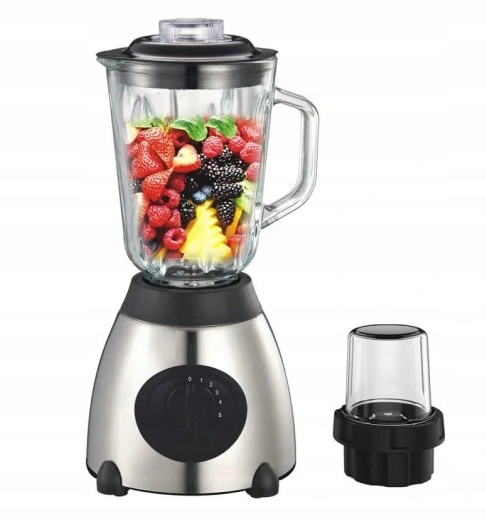Blender Mikser Młynek kielichowy HOME STAR 1000 W srebrny/szary