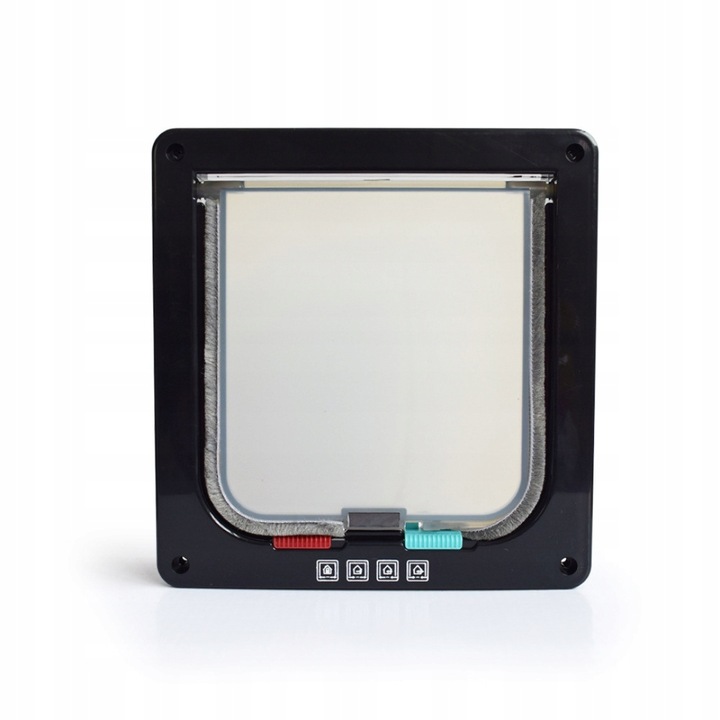 DRZWICZKI WAHADŁOWE DLA KOTA PSA DRZWI DWUSTRONNE Z KLAPĄ 4 SPOSOBY XL