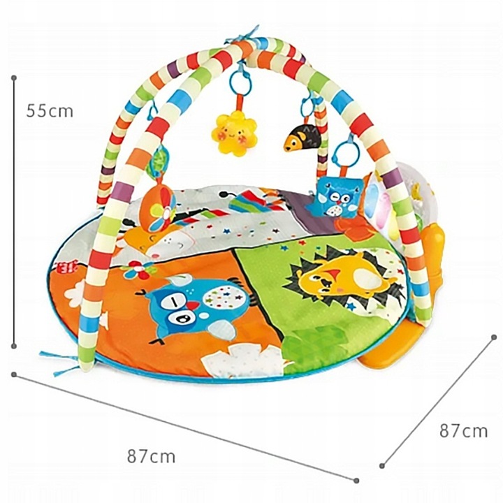 MATA EDUKACYJNA DUŻA INTERAKTYWNA PIANINKO 3w1 DLA DZIECI