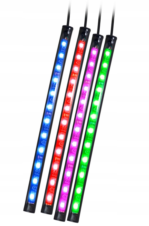 Taśma LED RGB oświetlenie wnętrza auta Listwy 22cm