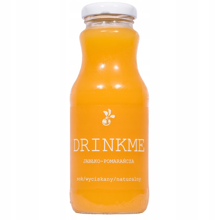 12x Sok jabłkowo pomarańczowy 250ml bez cukru 100%