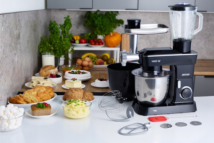 Robot planetarny kuchenny 3w1 mocny 3000W czarny MPM MRK-24