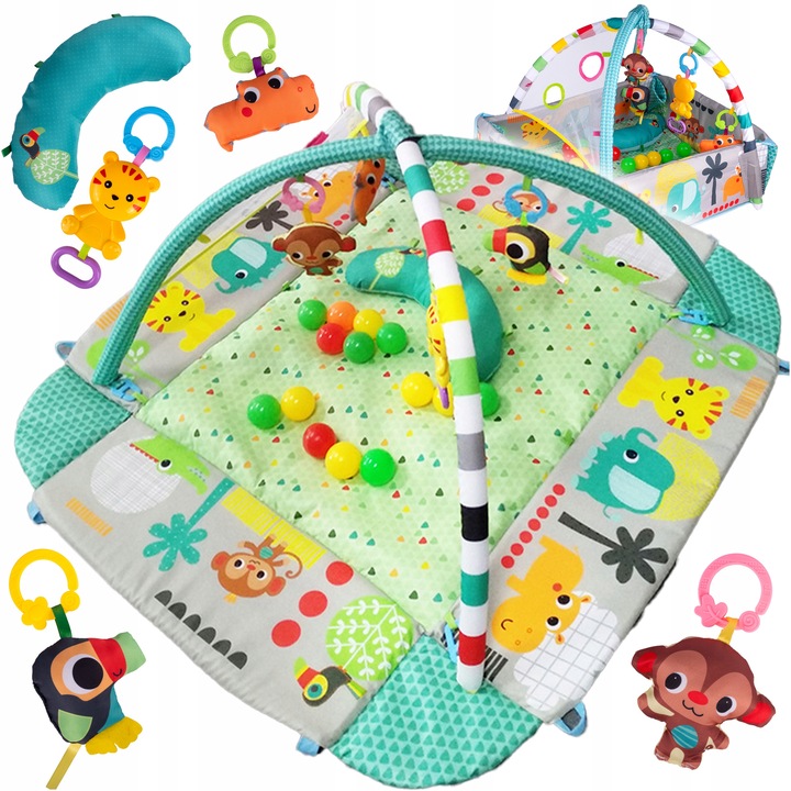 MATA EDUKACYJNA DLA NIEMOWLĄT INTERAKTYWNA 5W1 DUŻA DŻUNGLA