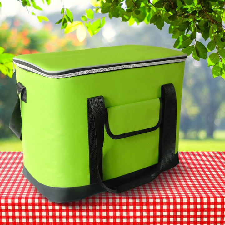 TORBA TERMICZNA TL32 PLAŻOWA PIKNIKOWA lodówka Turystyczna Duża 32L+ WKŁADY