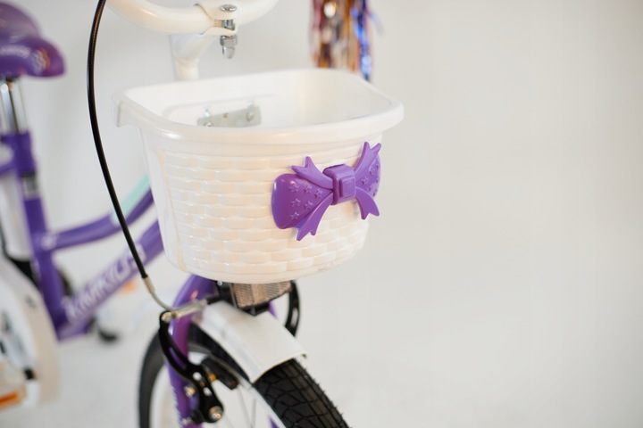 Rower dziecięcy 20 cali dla dziewczynki koszyk bagażnik frędzle 5-9 lat fio