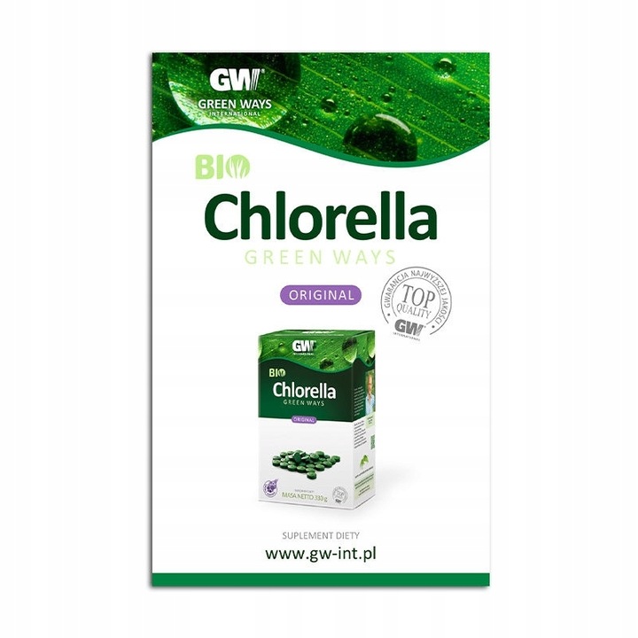 BIO CHLORELLA Green Ways 110 g (440 tabletek) ORIGINAL (1 saszetka)