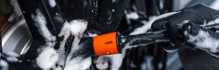 ADBL Round Detailing Brush Zestaw 3 Pędzelków Do Czyszczenia Samochodu Auta