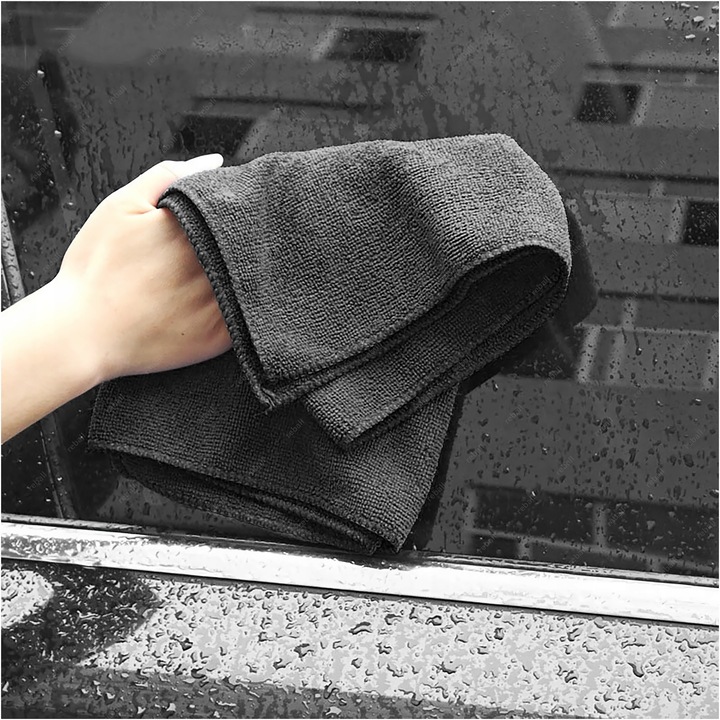 5X RĘCZNIK ŚCIERECZKA Z MIKROFIBRY DO MYCIA OSUSZANIA AUTA 300g 30cm BLACK