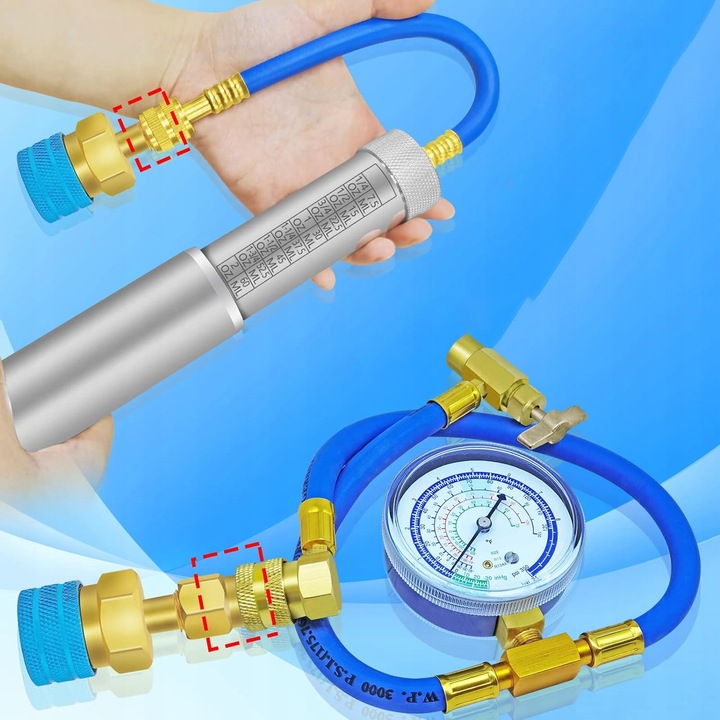 PRZEJŚCIÓWEK Z CZYNNIKA R1234YF NA R134A 2 SZT ZESTAW