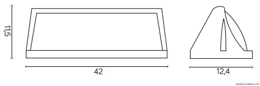 Kinkiet zewnętrzny Nelly 91012C AL Suma
