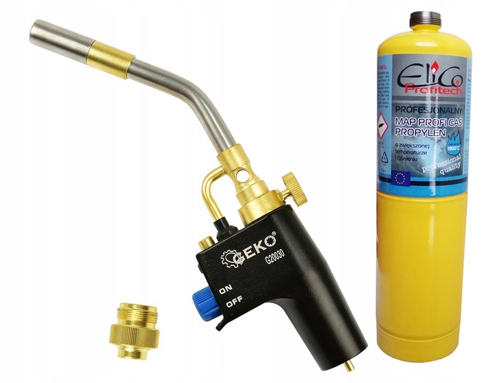 Palnik do lutowania miękkiego i twardego MAPP G20030 + nabój gaz kartusz