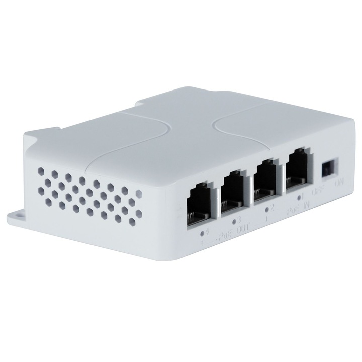 EXTENDER / SWITCH POE 4-PORTOWY 1Poe IN, 3xPoe OUT