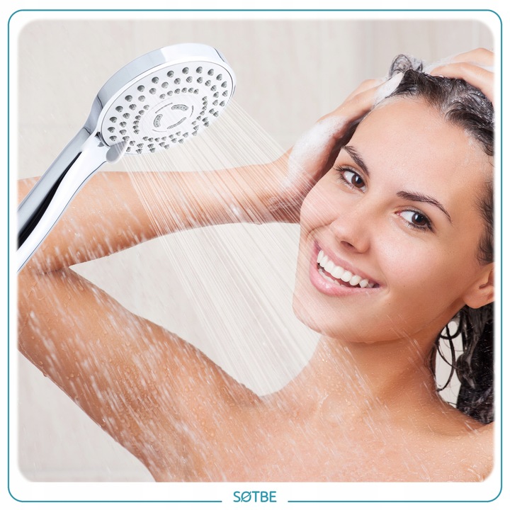 Prysznicowa słuchawka 3 funkcje Anti calc Wodooszczędna Wysokie ciśnienie